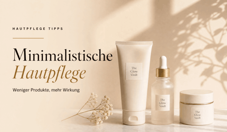 Minimalistische Hautpflege